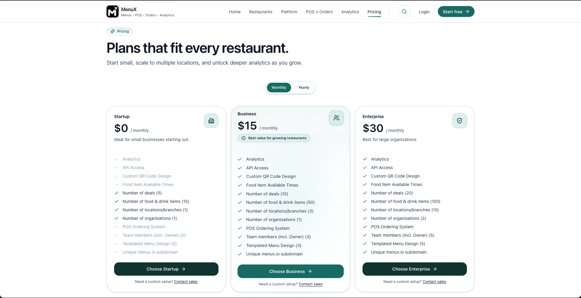 MenuX — Menus, POS, orders & analytics screenshot 6