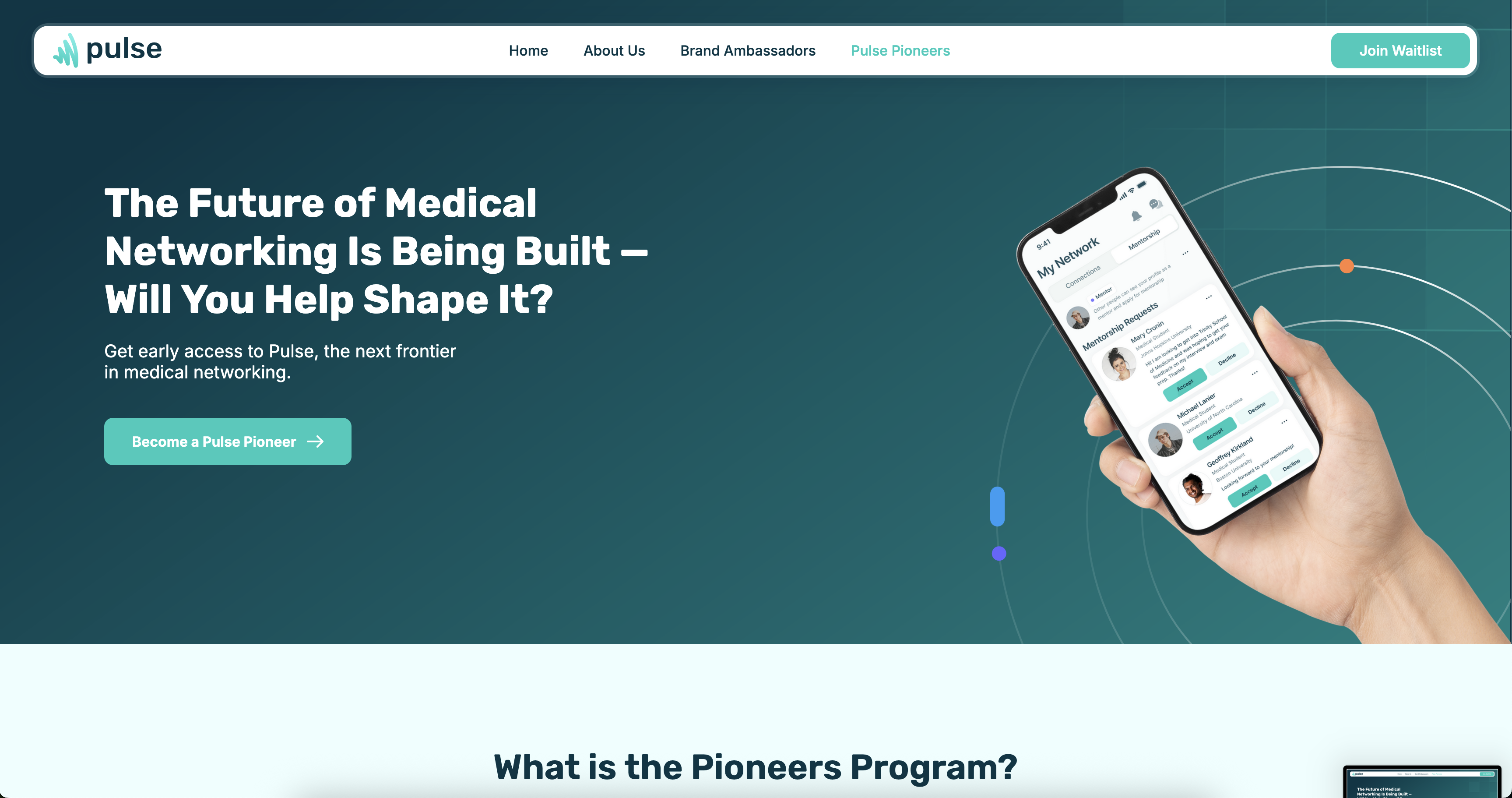 Pulse landing page screenshot 4